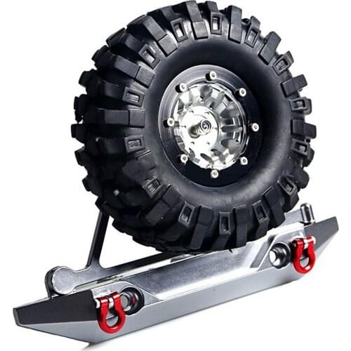 Rear Bumper with Spare Tire Carrier Anti-collision Frame for 1/10 Traxxas HSP Redcat RC4WD Tamiya Axial SCX10 D90 RC Car Parts