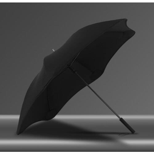 2020 New Brand Umbrella Rain Women Windproof Safe Creative Long Umbrella Men 6 Ribs Parasol Big Golf Umbrella Black Guarda Chuva