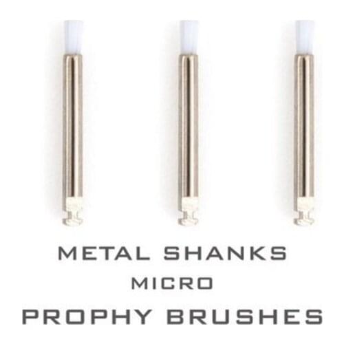 144pcs/bag Dental Materials Prophy brushes White micro small flat Polishing Brush Flat Brush Bender Polishing Brush