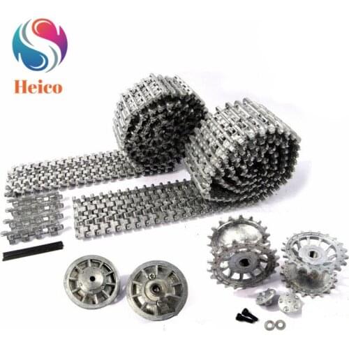 2pcs/lot Tank Model Metal Track Robotic Sliver Crawler Trackline for RC Robot RC Robot Tank Chassis Parts Heng Long 1/16 Tiger
