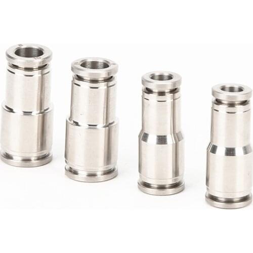 304 Stainless Steel 6-4mm 8-6mm 10-8mm 12-10mm 14-12mm 16-12mm Tube Sizes Pneumatic Reducer Union Quick Straight Connector