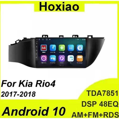 4G 2G Android 10 Car DVD Player for Kia RIO 4 2017 2018 2Din Car Radio GPS Navigation WIFI IPS DSP 32G 64G AM Multimedia Player
