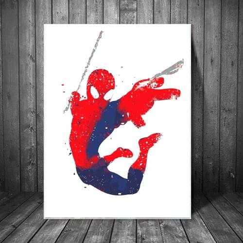 Spiderman Diy Painting by Numbers Marvel Superhero Handpainted Oil Painting by Numbers Wall Art Pictures Home Decoration Cuadros