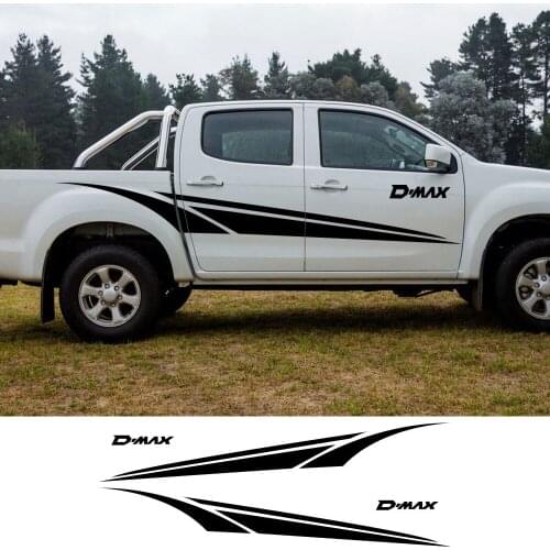 For Isuzu Dmax D Max Pickup Door Side Stickers Truck Body Graphics Logo Decor Cover Car Vinyl Decals Auto Tuning Accessories