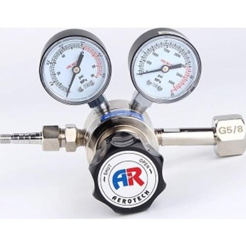 High Pressure Oxygen Nitrogen Argo Hydrogen Regulator Valve A-1H Pressure Reducer 15Mpa Pressure Adjustment Range 0~1.2Mpa