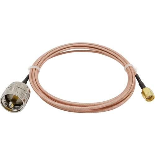 SMA Male to UHF PL-259 Male RG316 Cable UHF-SMA Connector RF Coaxial Coax Cable Assembly 1-15M