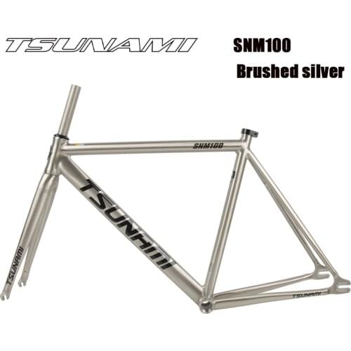 TSUNAMI SNM100 Fixed Gear Bicycle Frameset 49cm 52cm 55cm 58cm Aluminum racing track Bike Fixie frame Track Frame