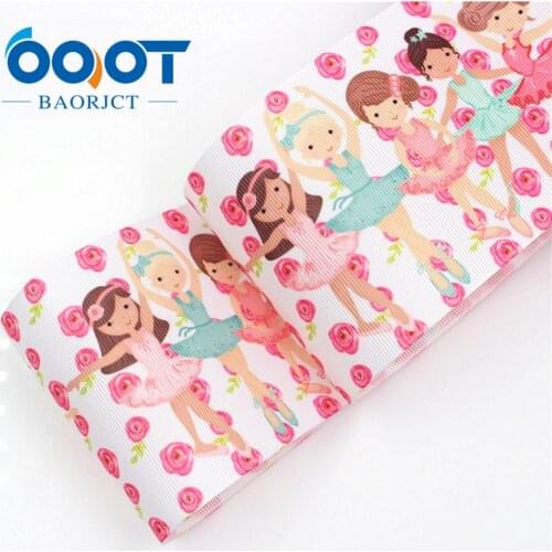 3‘’ 75MM cartoon Printed grosgrain ribbon, DIY handmade Hair accessories Material wedding gift wrap I-18428-25