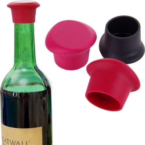 Hot sale Stopper Wine Bottle Silicone Bar Tools Preservation Wine Stoppers Kitchen Wine Champagne Stopper Beverage Closures Make