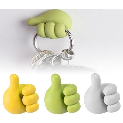 Multifunctional Clip Holder Thumb Shape Storage Rack For Keys Cable Cloth Household Car Supply Key Holder Crochet Hook