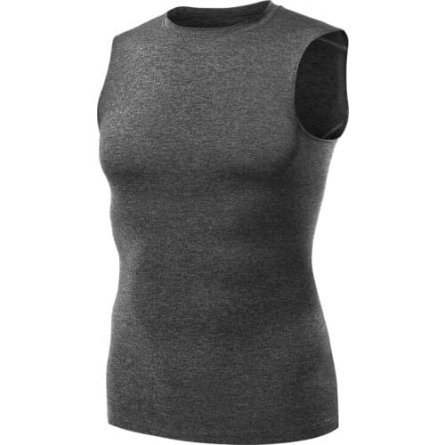 HOT2020 Outdoor Sport Men pro fitness tights Elastic sleeveless quick-drying compression vest basketball running training suit