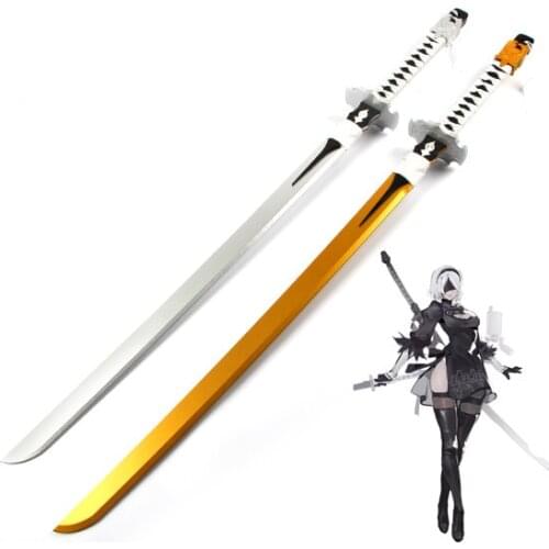 NieR Automata 2B/9S Cosplay Wooden Sword Stage Performance Props!Cosplay Prop for Christmas Halloween Party Carnival