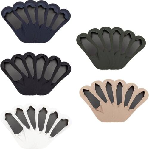 3 Pairs Men Invisible Boat Socks Fashion Breathable No Show Low Cut Ice Silk Socks Comfortable Non Slip Grip Liner Casual Socks