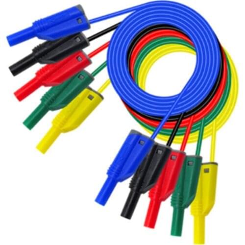 P1050-1 High Quality 4mm Banana Plug Safety Stacked Test Lead Soft Silicone Wire