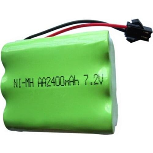 1 pcs 2400mah 7.2v rechargeable pack battery nimh 7.2v / aa nimh battery for Remote control electric toy tool boat