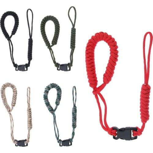 Braided Paracord Adjustable Camera Wrist Strap Bracelet Travel Hiking Beach