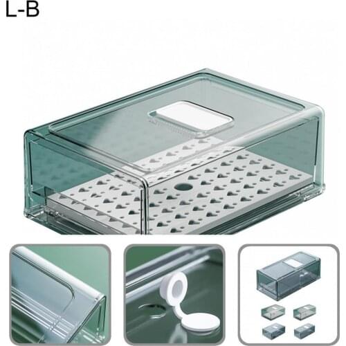 Stable Creative Transparent Fruits Vegetable Storage Bin for Kitchen