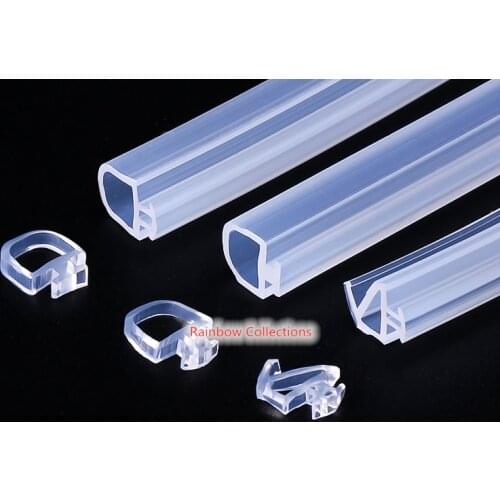 10Meters High Transparent Silicon rubber sealing strips crash soundproof door thong strip wooden door/ window sealed slot type
