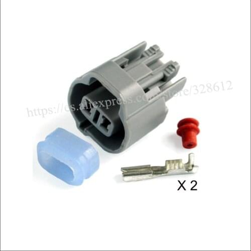 100SET car wire female cable Waterproof sheath 2 pin connector automotive Plug socket include terminal and seal DJ7023-2-21
