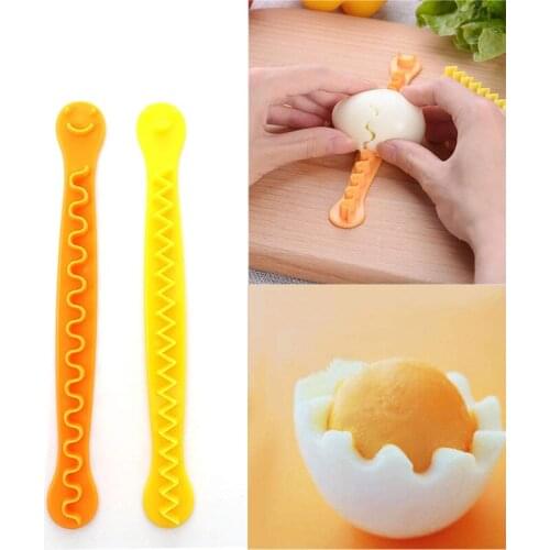 2Pcs/set Fancy Cut Eggs Boiled Egg Cut Flower Styler Household Cooked Eggs Cutter Creative Tools Bento Kitchen Accessories