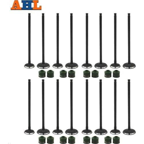 AHL A Set 8 Pairs (8 Intake & 8 Exhaust) Valve Stem For KAWASAKI ZZR400 ZZR 400 1995-2003 Gift Valve Oil Seal