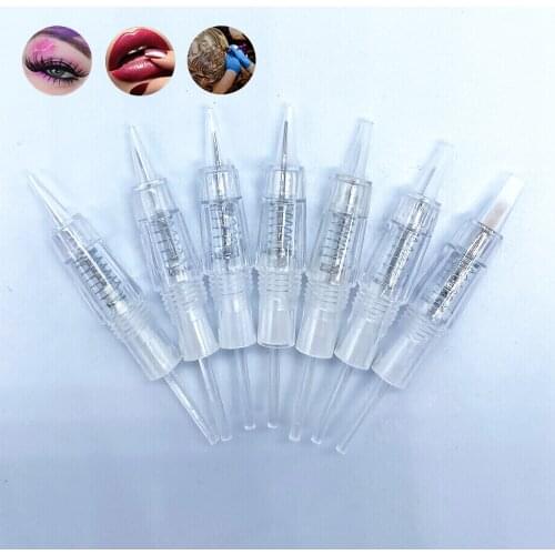 Bayonet Cartridge Needle 1R 2R 3R 3F 5R 5F 7R 7F for Micropigmentation Device Permanent Makeup eyebrow lip tattoo pen 50pcs