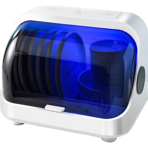 Kitchen Dish Disinfection Cabinet Household Tableware Dishes Bowl Storage Shelf Dinnerware Organizer Sterilizer Box USB Charging