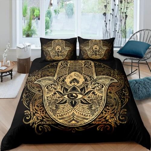 Home Textiles Luxury 3D Fatima Print Duvet Cover Set 2/3 Pcs Pillowcase Kids Bedding Set AU/EU/UK/US Queen and King Size