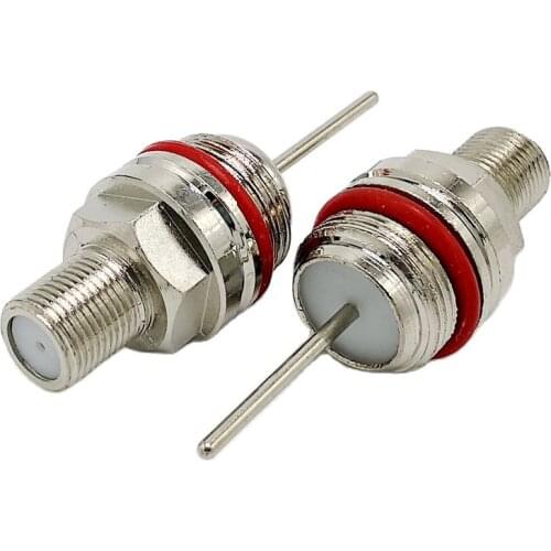 F type Female Connector Panel Mount PCB Solder coaxial connector 5pcs/lot
