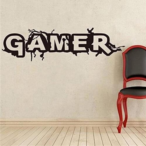 Gamer Wall Sticker Gamer Wallpaper Room Doors Decals Game Zone Gaming House Bedroom Hotel Decoration Home Decor Wholesale 2021