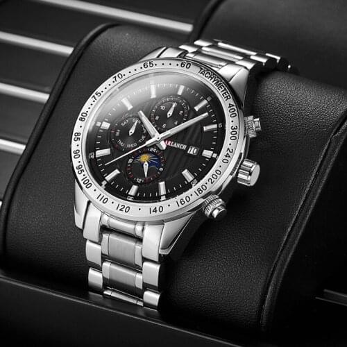 Top Brand VAVAVOOM Man Sport Watches Reloj Hombre Luxury Watch Men Waterproof Calendar Military Army Stainless Steel Male Clock