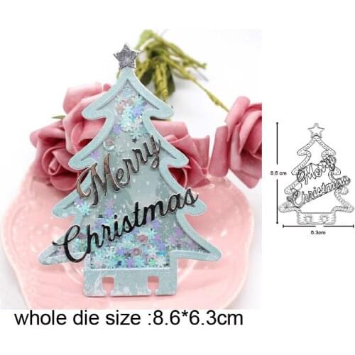 Merry Christmas Tree Metal Cutting Dies 2020 For DIY Scrapbooking dies Embossing die cuts Craft Paper/Photo Card Stencils dies