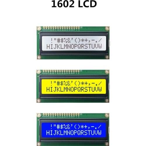 LCD1602 1602 Module Blue/Green Screen IIC/I2C 16x2 Character LCD Display Module.1602 5V Green Screen and White Code