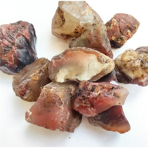Natural Onyx Stone Rough Carnelian Raw Stone Crystal Red Agate Healing Mineral Specimens