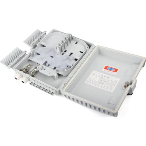 HOT rage Optical Fiber Distribution Box 16 core full with SC Adapter Pigtail 1 : 16 plc mini Splitter factory wholesale FTTH