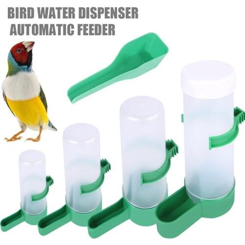 Parrot Birds Pet Drinker Automatic Drinker Kettle Birdcage Hanging Drinker Feeder Parrot Birdcage Accessories Supplies