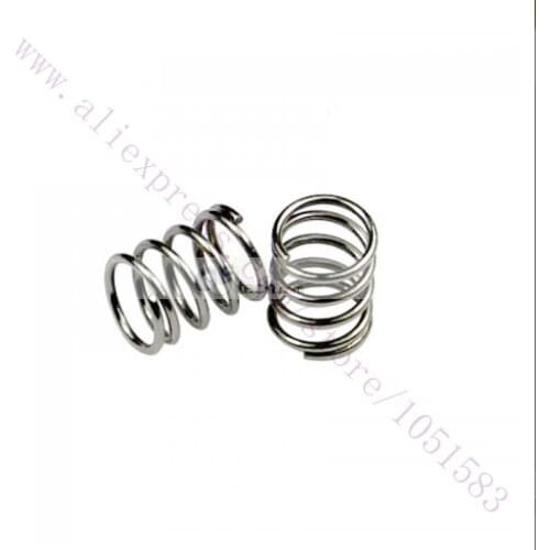 10pcs/lot 3D Printer Extruder Strong Springs OD:7mm, LD:0.8mm for Reprap Prusa Mendel 3D Printer use Free Shipping
