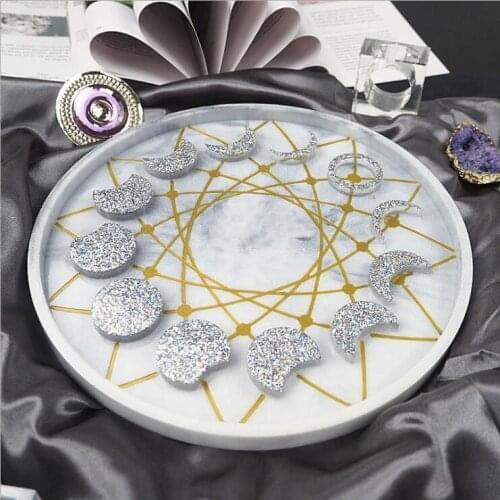 Transparent Silicone Mould Resin Decorative Craft DIY Solar Lunar Eclipse Clock Pendant Mold epoxy resin molds for jewelry