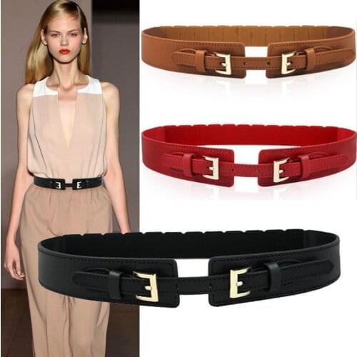 Womens Belt Fashion Simple Elastic Girdle Dress Decorative Belt Womens Elastic Width Adjustable Waist Elegant Coat Waistband