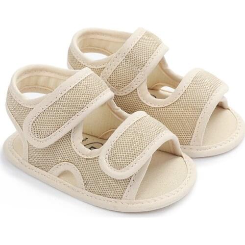 Baby Boys Girls Soild Summer Breathable Anti-Slip Shoes Sandals Toddler Soft Soled Shoes 0-18 Months Hollow Shoesdropshipper