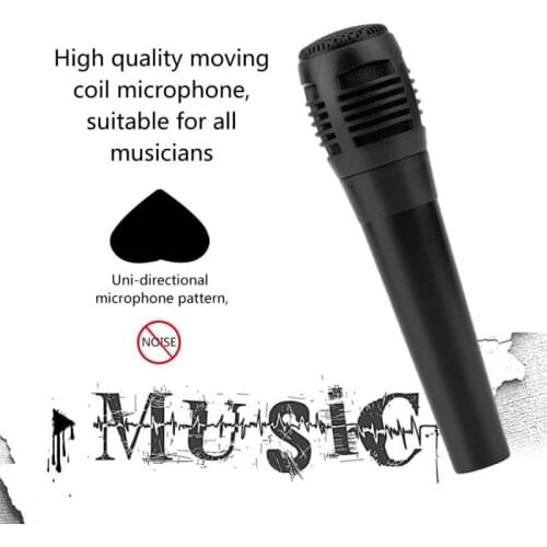 Promotion Universal Wired Microphone Uni-directional Handheld Dynamic Voice Recording Noise Isolation Microphone Singing Karaoke