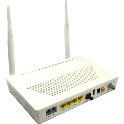 Fiber modulation regulator WIFI GPON/2.5G FTTO Light Cat Regulator Single 1000M LAN Port 2TEL+4EF+1GPON+1USB+CATV+2.4GWIFI OLT