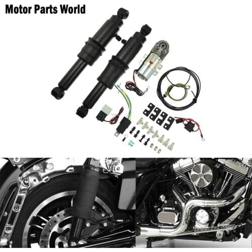 Motorcycle Black Adjustable Rear Air Ride Suspension Kits For Harley Touring 1994-2019 Street Glide FLHX Road King FLHR FLHTC