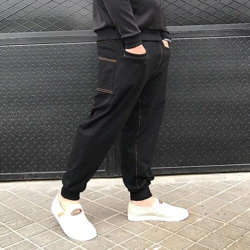 A239-Summer trendy one button skinny pants wide leg pants