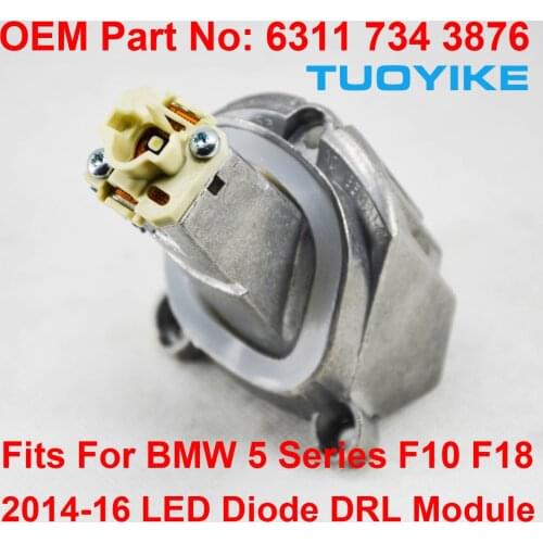 1PCS F10 F18 LCI Daytime Driving Angel Eye Light DRL LED Maker Computer Module OEM Part 63117343876 For BMW 5-Series 2014-2016