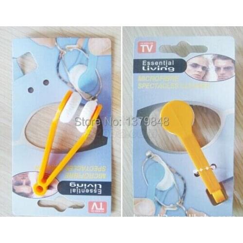100PCS/LOT Microfibre Mini Sun Glasses Eyeglass Microfiber Brush Cleaner