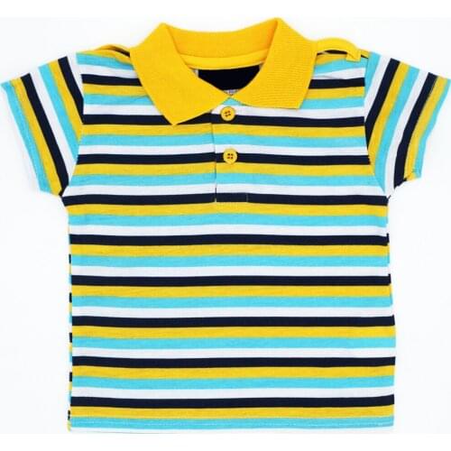 2018 Baby Boys Girls T Shirts Short Sleeve Children Clothing Stripe Pattern Boy Girl Unisex Tops Kids Tees JJYZ139
