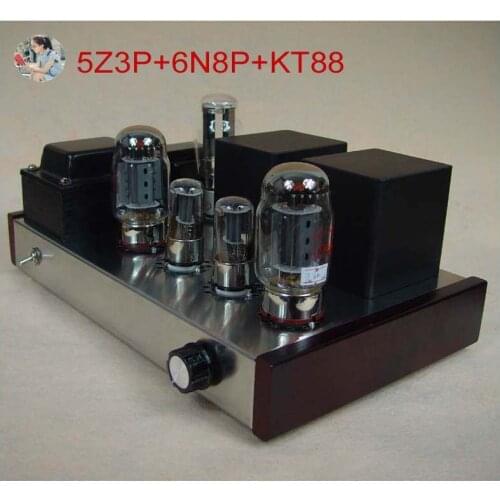 2021 Nobsound Top Tube Amplifiers DIY Kit 5Z3P + 6N8P + KT88 Stainless Steel Shell Power Output 2 * 16W AC110V / 220V Optional
