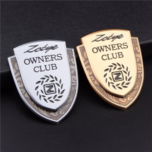 3D Logo Car Accessories Decoration For Zotye Emblem Badge for Zotye Z100 200 300 T600 T700 T800 Metal Rear Trunk Car Sticker