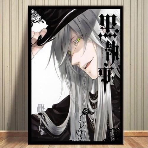Full Round Drill DIY Diamond 5D Embroidery Painting Black Butler Cross Stitch Picture Japanese Anime Mosaic Wall Art Home Decor